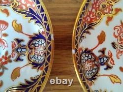 1913 Royal Crown Derby Kings Pattern 383 Demitasse Cups & Saucers Imari Style