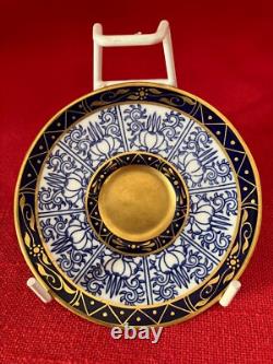 1924 RARE Royal Worcester Royal Lily demitasse duo