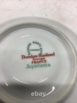 1925-1936 Set Of 12 Theodore Haviland Limoge Aquitania Demitasse Cups & Saucers