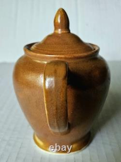 1930 Homer Laughlin Wells Art Demitasse Cafe Pot Sugar Creamer 4 Cups 5 Saucers