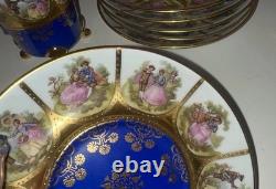 1950s-1970s Vintage West German Porcelain Demitasse Set of 6