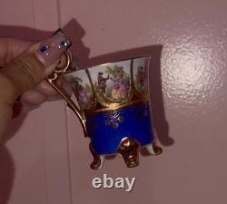 1950s-1970s Vintage West German Porcelain Demitasse Set of 6