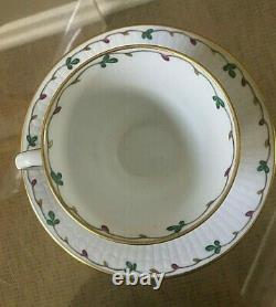 1960s RORSTRAND SWEDEN LINNEA ADELBORG PORCELAIN GILD DEMITASSE CUP SAUCER SET