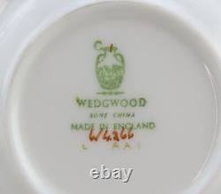 1960s Vintage Wedgwood Eccles Bead Celadon Service For 5 Demitasse Cups Saucers