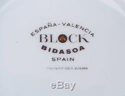 1969 Block Valencia Demitasse Set-teapot, Creamer, Sugar Bowl, 4 Cups & Saucers