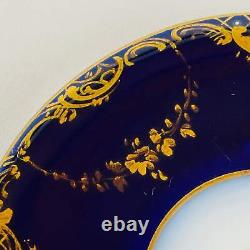 2 Antique c1890 Austrian Royal Vienna Demitasse Espresso Cup & Saucer Gold Gilt