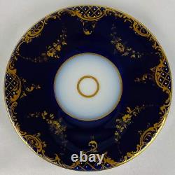 2 Antique c1890 Austrian Royal Vienna Demitasse Espresso Cup & Saucer Gold Gilt