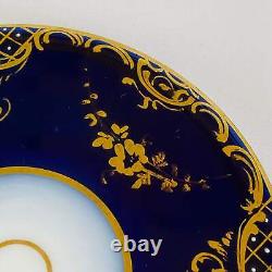 2 Antique c1890 Austrian Royal Vienna Demitasse Espresso Cup & Saucer Gold Gilt