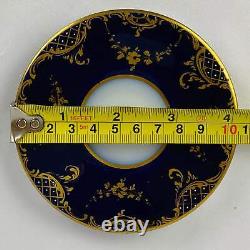 2 Antique c1890 Austrian Royal Vienna Demitasse Espresso Cup & Saucer Gold Gilt