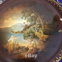 2 Carlsbad Vienna Style Items Demitasse Cup No Saucer with Lady Cherubs & 1 Plate