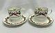 2 Nwt Royal Worcester Holly Ribbons Demitasse Cup Saucers Christmas 1987 England