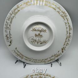 (2) Pair of Rosenthal 24k Gold Demitasse Cup Saucer Sets Bjorn Wiinblad Mint (C)