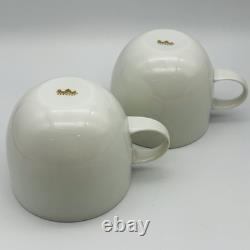 (2) Pair of Rosenthal 24k Gold Demitasse Cup Saucer Sets Bjorn Wiinblad Mint (C)