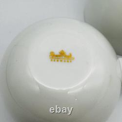 (2) Pair of Rosenthal 24k Gold Demitasse Cup Saucer Sets Bjorn Wiinblad Mint (C)