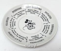 2 Rare Vintage Disneyland Paris Walts French Menu Demitasse Cups Saucers Disney