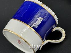 (2) Royal Crown Derby Cobalt Floral Demitasse Cups Saucers A300 Cuthbert Gresley