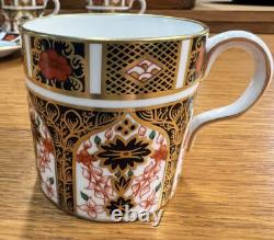 2 Royal Crown Derby Old Imari 1128 Demitasse Cups & Saucers