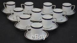 22 Pc Antique Rosenthal Bavaria Sylvia Demitasse Cappuccino Tea Cup Saucer Set