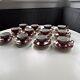 24 Piece Weimar Katharina Pink & Gold Demitasse Coffee Tea Cup + Saucer Set, Euc