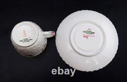 24pc Set Copeland Spode Dresden Rose Savoy Porcelain Demitasse Cups & Saucers