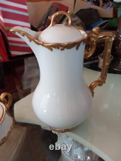 25 Pcs Tressemann and Vogt T&V Limoges Chocolate Set with Demitasse Cups Saucers