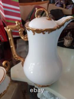 25 Pcs Tressemann and Vogt T&V Limoges Chocolate Set with Demitasse Cups Saucers