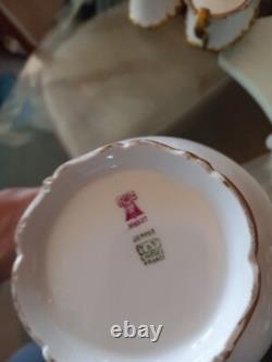 25 Pcs Tressemann and Vogt T&V Limoges Chocolate Set with Demitasse Cups Saucers