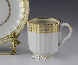 2pc Set Royal Worcester Porcelain Hot Chocolate / Demitasse Cup and Saucer