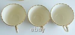 3 Rare 1900 Utzschneider & Co Sarreguemines Floral Demitasse Cups & Saucers