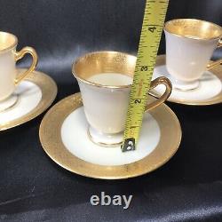 3 Sets of Lenox Westchester Demitasse Cup & Saucer With Green Wreath Backstamp