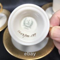 3 Sets of Lenox Westchester Demitasse Cup & Saucer With Green Wreath Backstamp