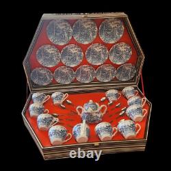 38 Pc MYOTTS English Demitasse Espresso Tea Coffee 12 Cups Saucers Spoons Sugar