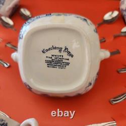 38 Pc MYOTTS English Demitasse Espresso Tea Coffee 12 Cups Saucers Spoons Sugar
