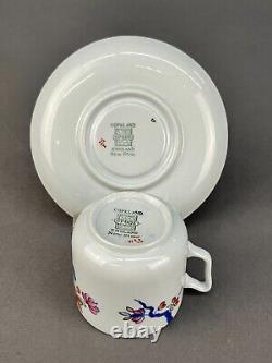4 Copeland Spode CABBAGE W50 New Stone Demitasse Cup & Saucer Sets MINT