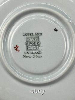 4 Copeland Spode CABBAGE W50 New Stone Demitasse Cup & Saucer Sets MINT