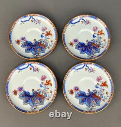 4 Copeland Spode CABBAGE W50 New Stone Demitasse Cup & Saucer Sets MINT