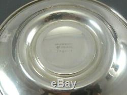 (4) International Sterling Silver Demitasse Cups Saucers Porcelain Liners 286gm