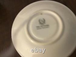 4 LENOX AUTUMN PATTERN IVORY BONE CHINA DEMITASSE CUPS and SAUCERS