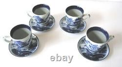 4 Mottahedeh Vista Alegre Canton Demitasse Cup & Saucers Historic Charleston