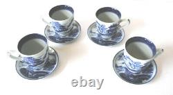 4 Mottahedeh Vista Alegre Canton Demitasse Cup & Saucers Historic Charleston