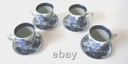 4 Mottahedeh Vista Alegre Canton Demitasse Cup & Saucers Historic Charleston