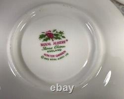 4 Royal Albert Winter Garden Berries Demitasse Small Cups Saucers