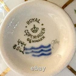 4 Royal Copenhagen Henriette Demitasse Cups And Saucers