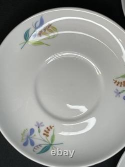 4 Sets Stig Lindbergh For Gustavsberg Florette Demitasse Cups & Saucers EUC