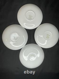 4 Sets Stig Lindbergh For Gustavsberg Florette Demitasse Cups & Saucers EUC