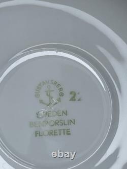 4 Sets Stig Lindbergh For Gustavsberg Florette Demitasse Cups & Saucers EUC
