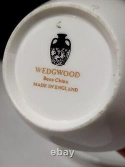4 Sets- Wedgwood Bone White China Demitasse Espresspo Cups And Saucers England