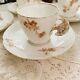 4 Sets Of Rare Antique Limoges Hand Painted Demitasse Cup/saucer With Swirl Handle