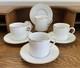 4 Tiffany & Co Demitasse/espresso Cups & Saucers Gold Trim Holds 5 Oz Pristine