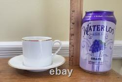 4 Tiffany & Co Demitasse/Espresso Cups & Saucers Gold Trim Holds 5 oz PRISTINE